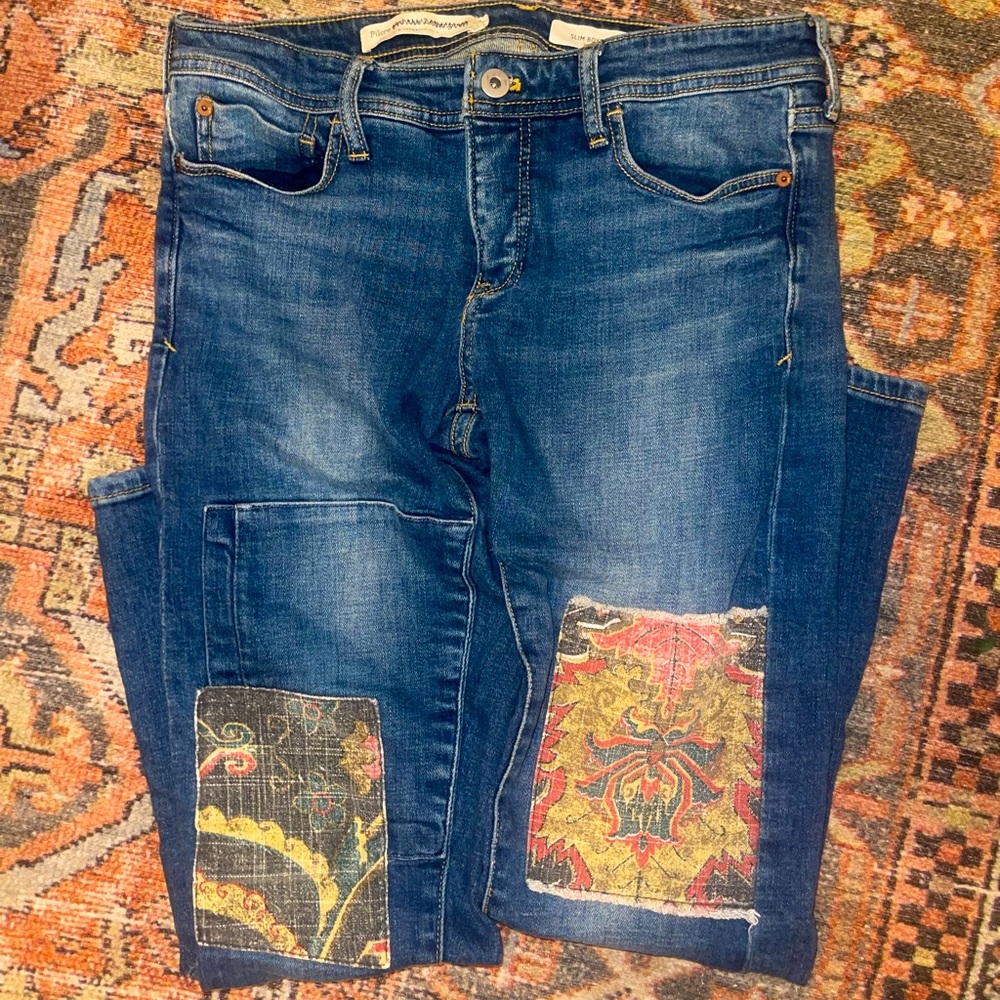 Anthropology Pilcro Patchwork Jeans | Size: 26 excellent condition!